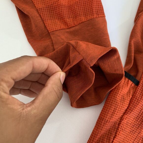 REI On the Trail Run Jacket Men S Orange Lightweight Packable Hiking Outdoor - Picture 4 of 10